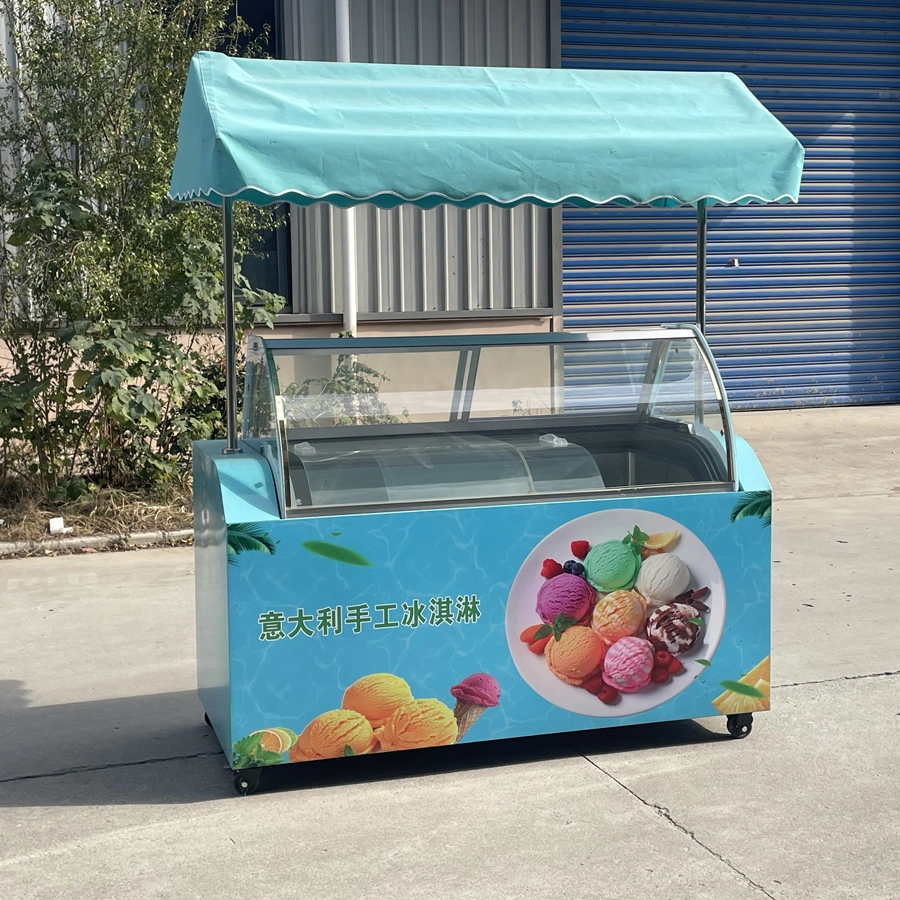 Customized Logo Color Outdoor Hot Sale Small Street Italian Gelation