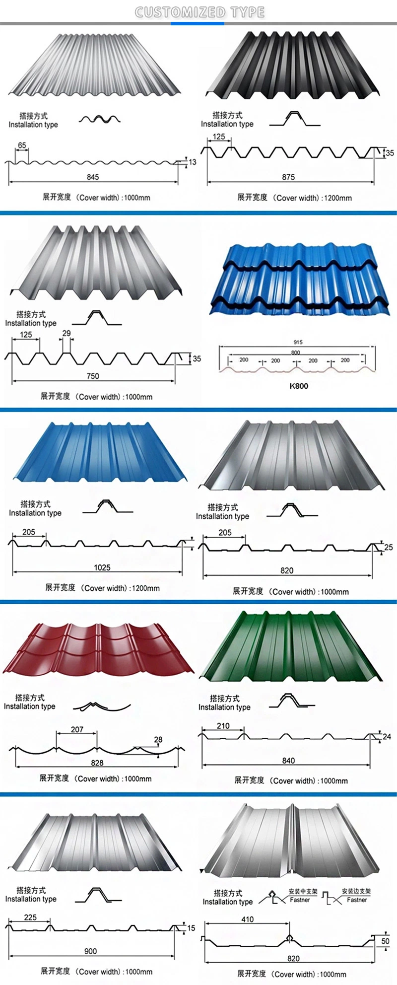 Roof Material Emboss Galvanized Ibr Roof Sheet Prices