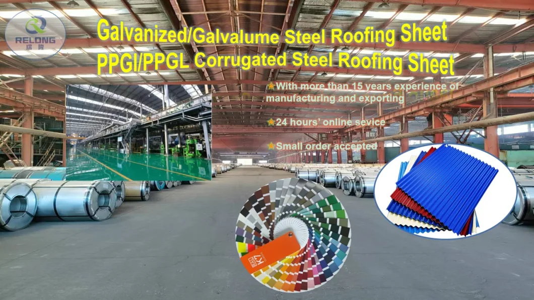 Prepainted Color Coated PPGI/Galvanized/Zincalum/Aluzinc Corrugated Steel Roofing Sheet Price