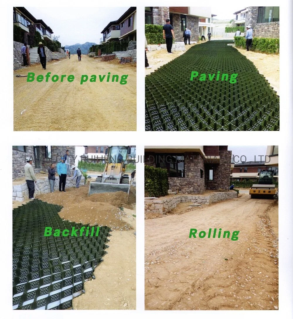 Retaining Walls HDPE Driveway Pavers Plastic Flexible Geocell Price