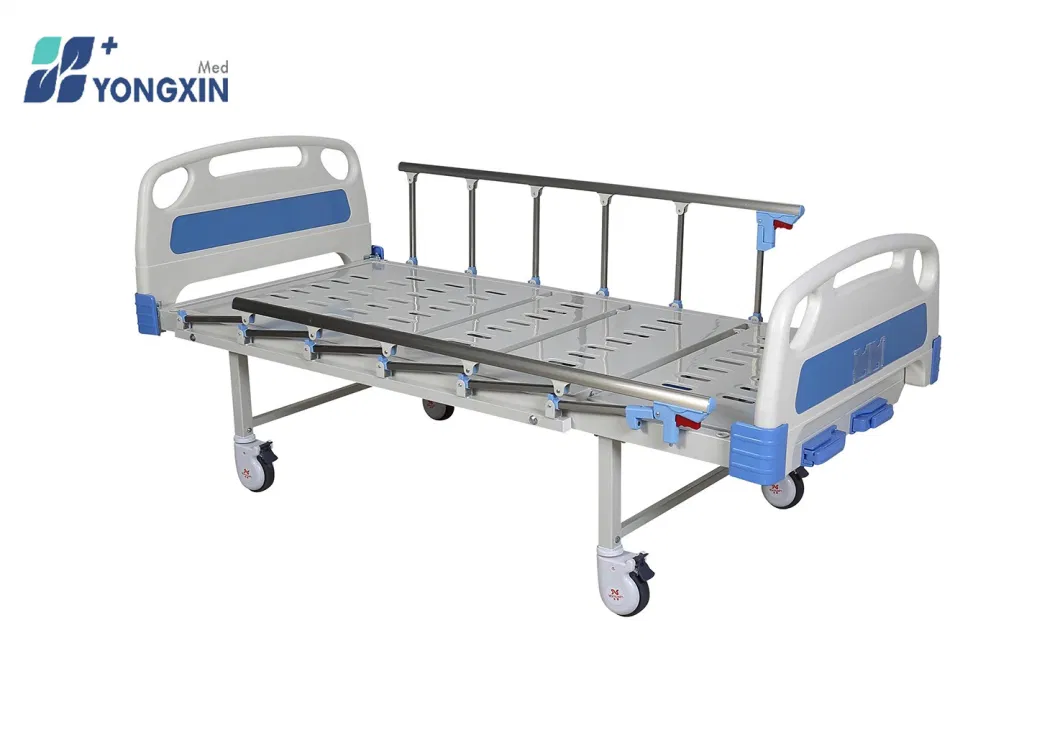 Yx-D-3 (A3) Manual Two Crank Hospital Patient Bed, 2 Shake Medical Bed with Mattress, Nursing Care Bed for Sale