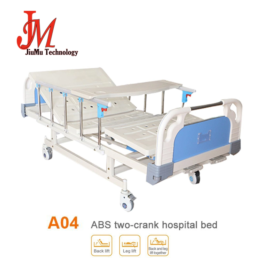 Hot Sale Manufacturer Manual Two Crank Two Function Hospital Bed Medical