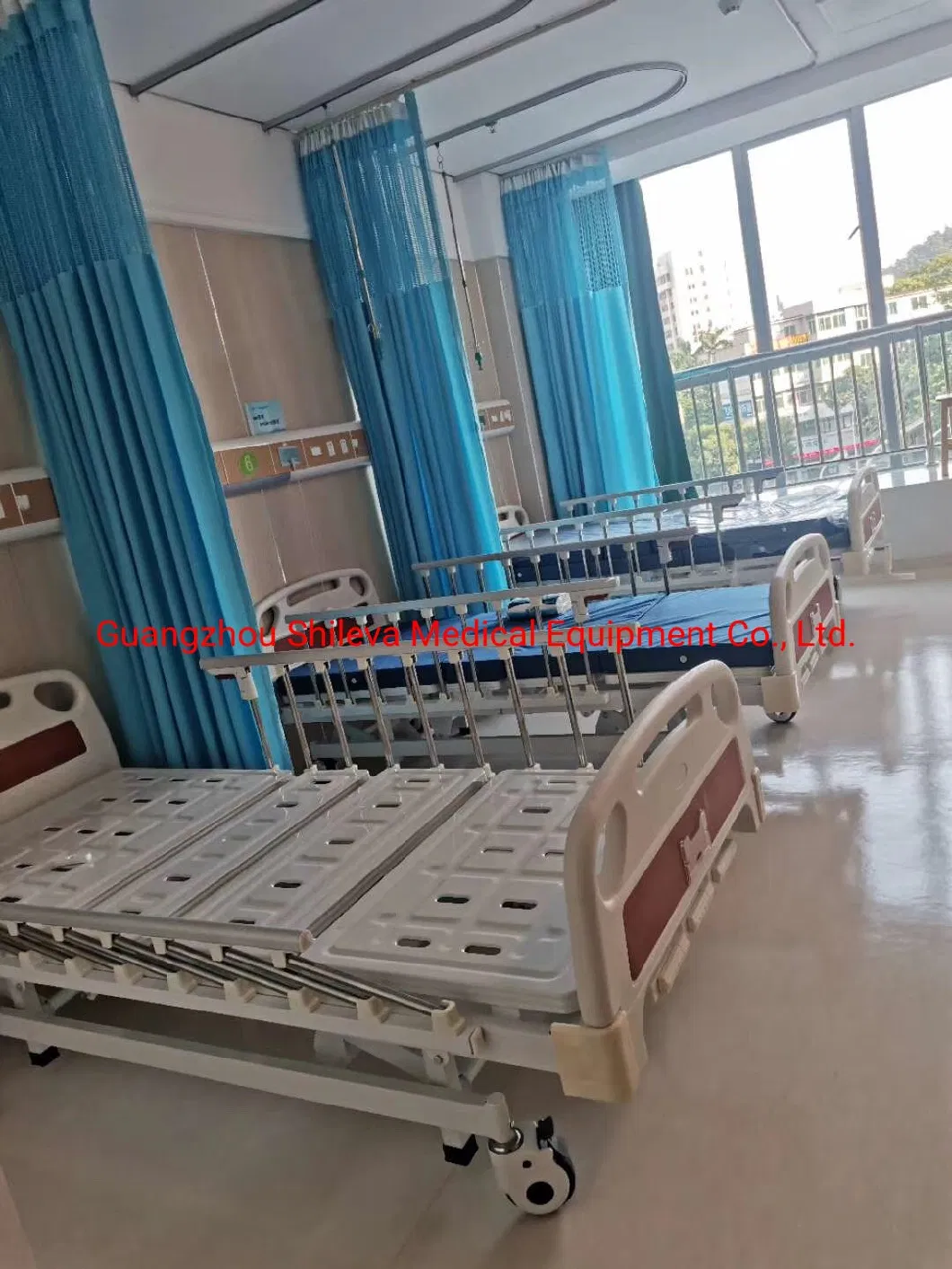 Basic Customization Hospital Furniture Stainless Steel Medical Nursing Bed with Cranks (SLV-B4021S)