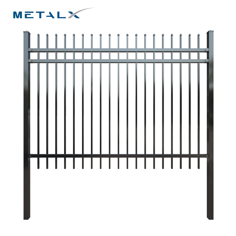 Wholesale Custom Powder Coated Anti Rust Welded Wrought Picket Boundary Corrugated Decorative Garrison/Security/Safety Fence for Metal/Carbon Steel/Iron