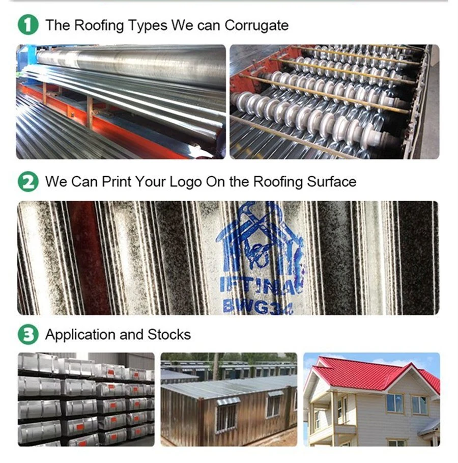 Galvalume Zinc Metal Steel Roofing Sheet Galvanized Corrugated China Factory Best Price