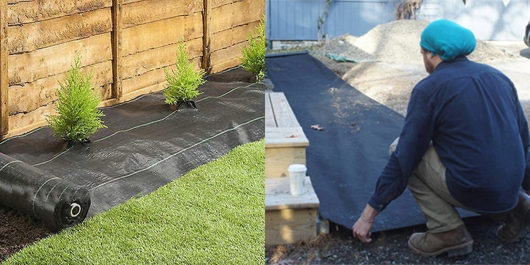 2m Width Black PP Polyester Woven Anti Grass Cloth Geotextile Fabric as Fast Seepage and Ground Cover Weed Control Membrane