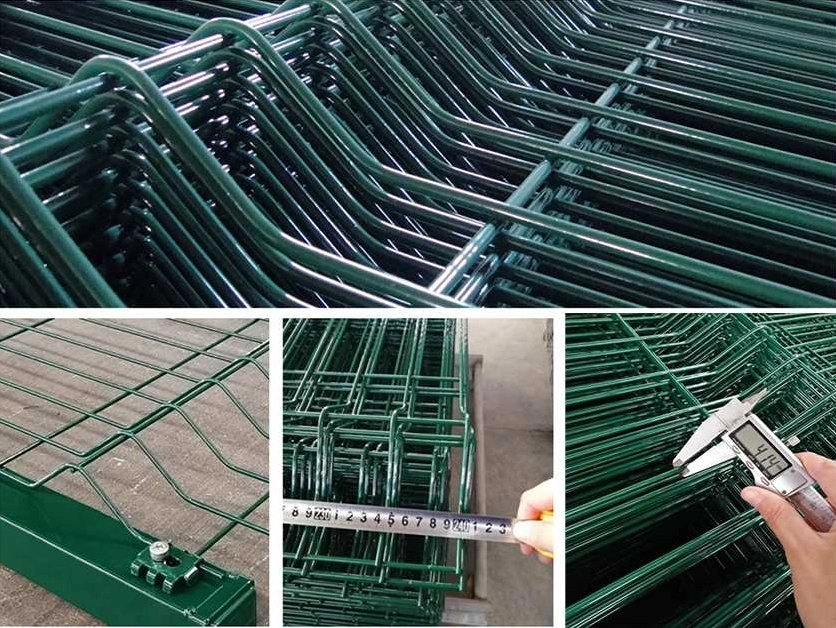 3D Curved PVC Coated Hot-Dipped Galvanized Welded Wire Mesh Fence for Security Gardening Airport Construction