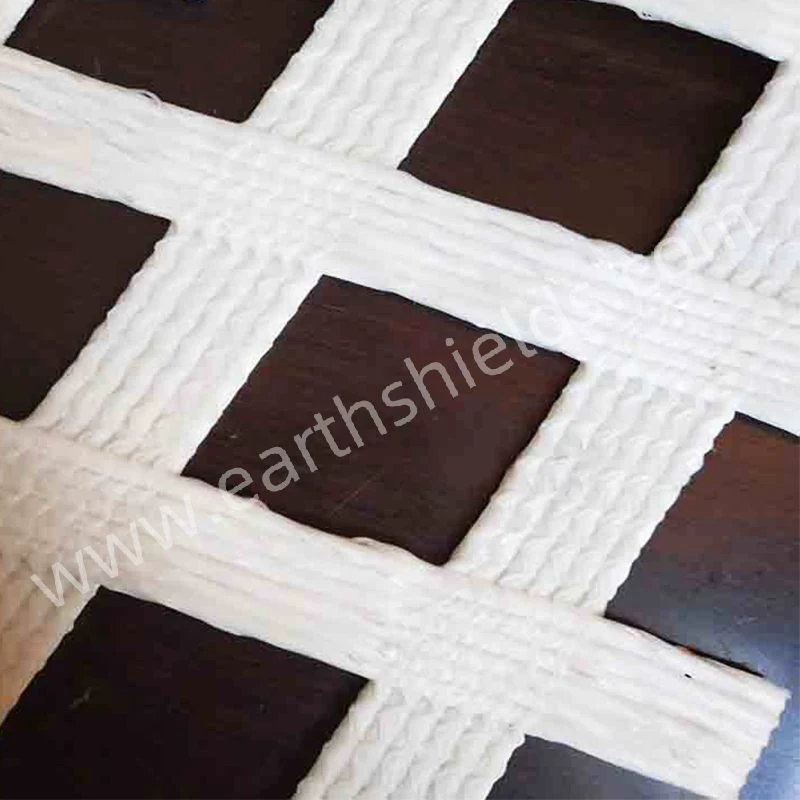 Polyester Mining Geogrid High Tensile Strength and Breaking Strength Supporting Mesh for Coal Mining