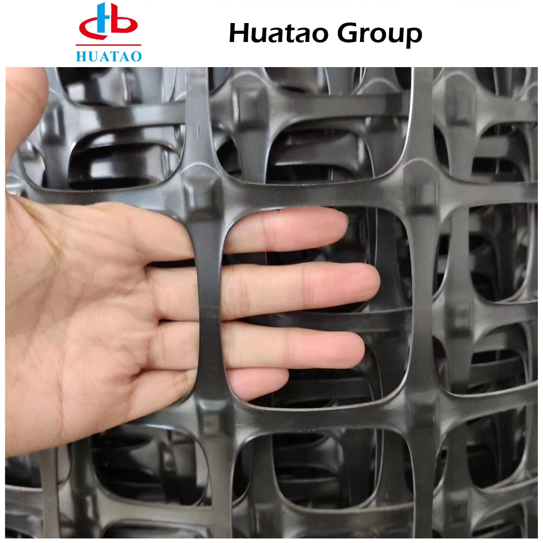 Gravel Grid Plastic Biaxial PP Geogrid &amp; HDPE PP Uniaxial Geogrid Mesh for Retaining Wall