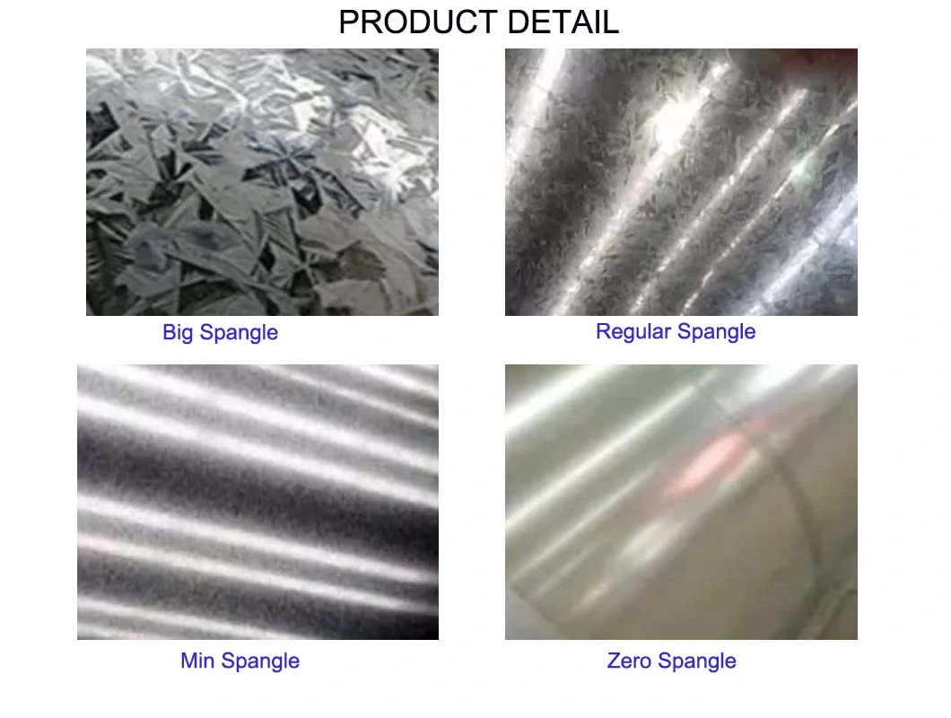 China Manufacturer 750mm-1250mm Zero Spangle Galvanized Steel Coil Bobina De Acero
