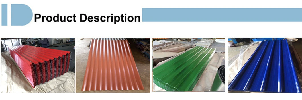 Dx51d Color Coated Steel Coil PPGI Prepainted Steel Sheet for Building Material Red/Bule/Green Full Hard Ral Color Roofing Sheet