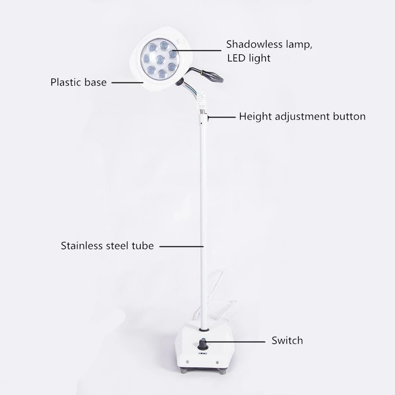 Wholesale Price Medical Equipment Operating Room Standing Type Shadowless Operation Lamp