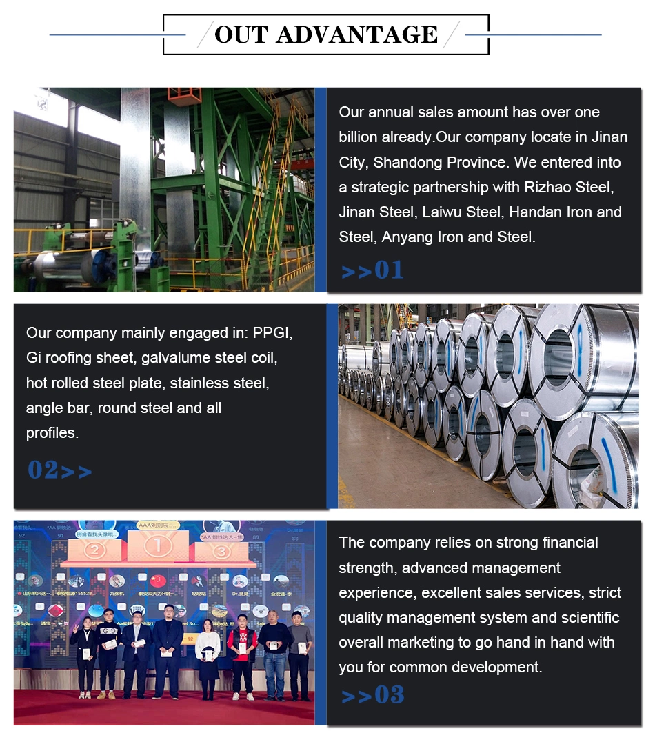 Dx51d Dx53D Chinese Manufacturer Supplier Factory Direct Seller Q235 SGCC Galvanized Galvalume Steel Coil