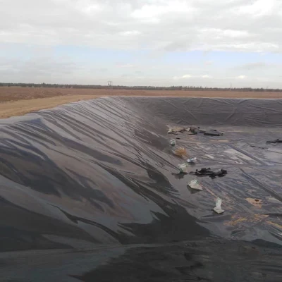 HDPE Geomembrane 60 MIL Smooth Black для Biogas
