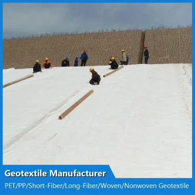 Адаптированная Geotextile 300 г 350 г 400 г PP с коротким волокном для Использование на дороге