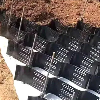  100-445 Цена на заводе Ультразвуковая сварка HDPE Gravel Grid Geocell for Устойчивость почвы