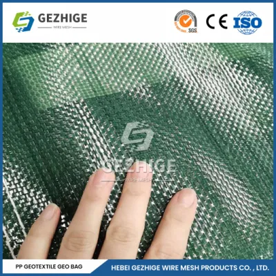 Gezhige с покрытием ПВХ шестиугольная сетка из тканого материала Gabion Manufacturing Китай Высокотемпературная Сопротивление Woven Плантация Геотекстиль Bagfor Gabion Basket проволочная сетка