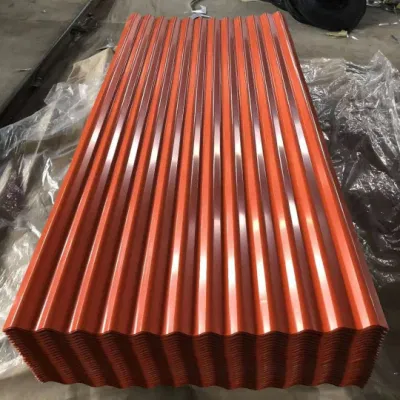 Заводская установка SGCC/Sgch/DX51D+Z 0,28 мм 0,22 мм 0,23 мм 0,25 мм PGI Construction Tile Color Гофрированный металлический лист гофрированный перфорированный оцинкованный лист из чугуна