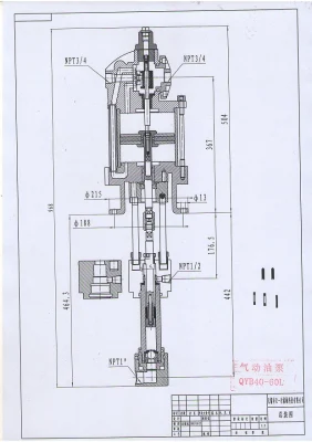  Qyb40-60L Пневматическая масляного насоса