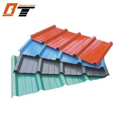  Китай Завод ASTM AISI SGCC CGCC DX51D Dx53D Горячий ближний/холодный Гофрированный лист из оцинкованной стали/пластина PPGI PPGL с цветным покрытием Лист для подмены металла