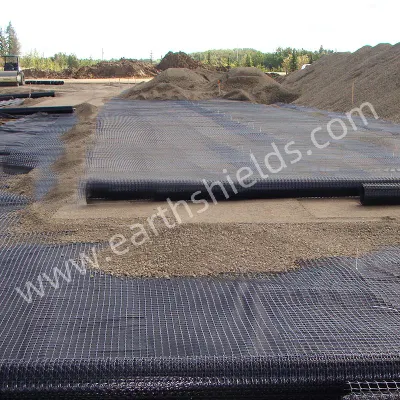  Высокая прочность на растяжение Biaxial полиэстер Geogrid усилитель почвы