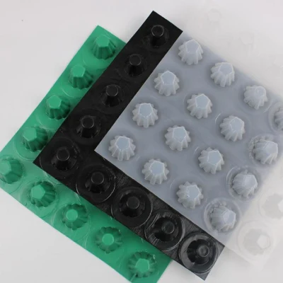  Завод Пираж Горячая продажа HDPE углубление мембрана Черный дренажный совет