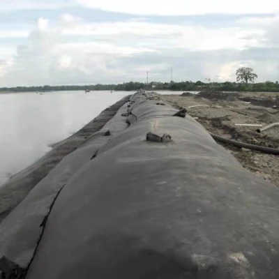 Тканая геотекстиль трубка Geotube Silt Curtain Геотехническая ткань