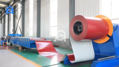 Глазурованный алюминий Цвет листа 3D Металлообработка подкровка формирование рулонов Машина