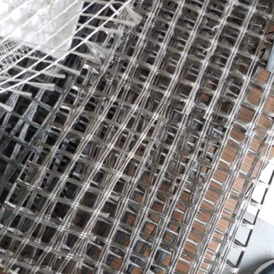 Вязание сетки из углеродного волокна Geogrid для укрепления бетона
