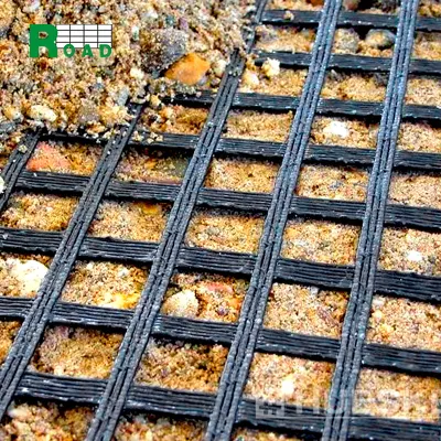  120-30кн вязания полиэстер Geogrid для железнодорожного проекта