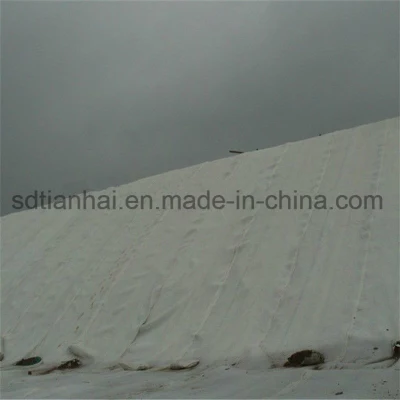  Волокно штапельное игольчатый перфорированного нетканого материала Geotextile для охраны природы