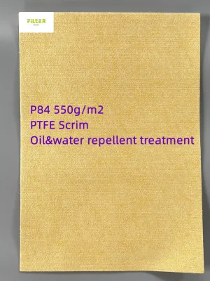  Высокая температура промышленных P84+PTFE сетка игольчатый перфорированного считает нетканого материала фильтра салфетки для сбора пыли