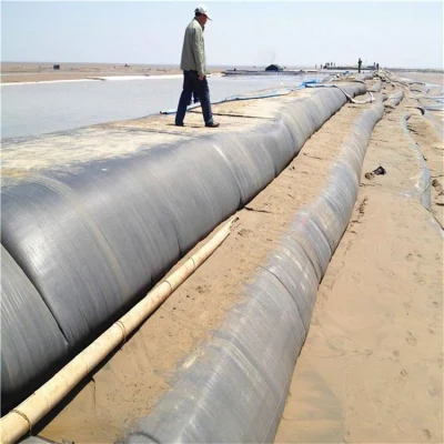  Геотекстиль трубы тканые геотекстиль Geotube Silt Curtain Геотехническая ткань для Морская стена