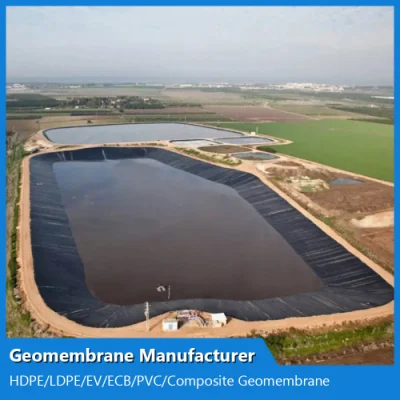  0.3/0.5/0.75/1.0/1.5/2.0мм ASTM Anti-Seepage водонепроницаемый герметичные гладкой текстурированные HDPE/LDPE/PE/EV/ЕЦБ/PVC / композитный Geomembrane производителя