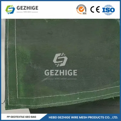 Gezhige с покрытием ПВХ шестиугольная сетка из тканого материала Gabion Manufacturing Китай Высокотемпературная Сопротивление Woven Плантация Геотекстиль Bagfor Gabion Basket проволочная сетка