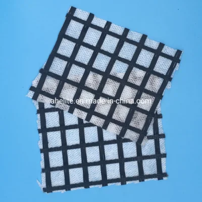 Высокое качество Warp трикотажных изделий из стекловолокна Ux Geogrid с помощью битума покрытие