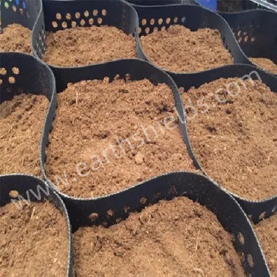 Защита от уклона Geocell Усиление дороги HDPE Geocell Пластиковая земляная работа Geocel