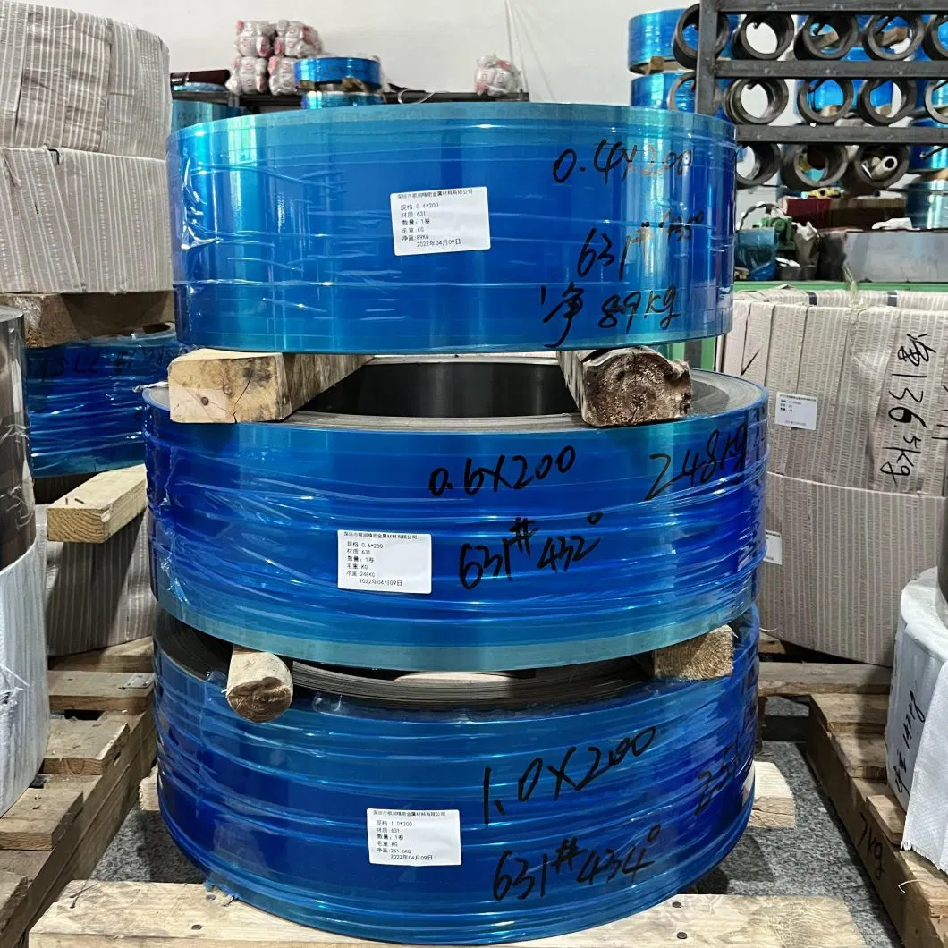 Manufacturer ASTM S17700 S15700 AISI SUS 630 Ss631 Ss632 Strip Cold Rolled Stainless Steel Sheet Coil Strip Slitting Customized Size