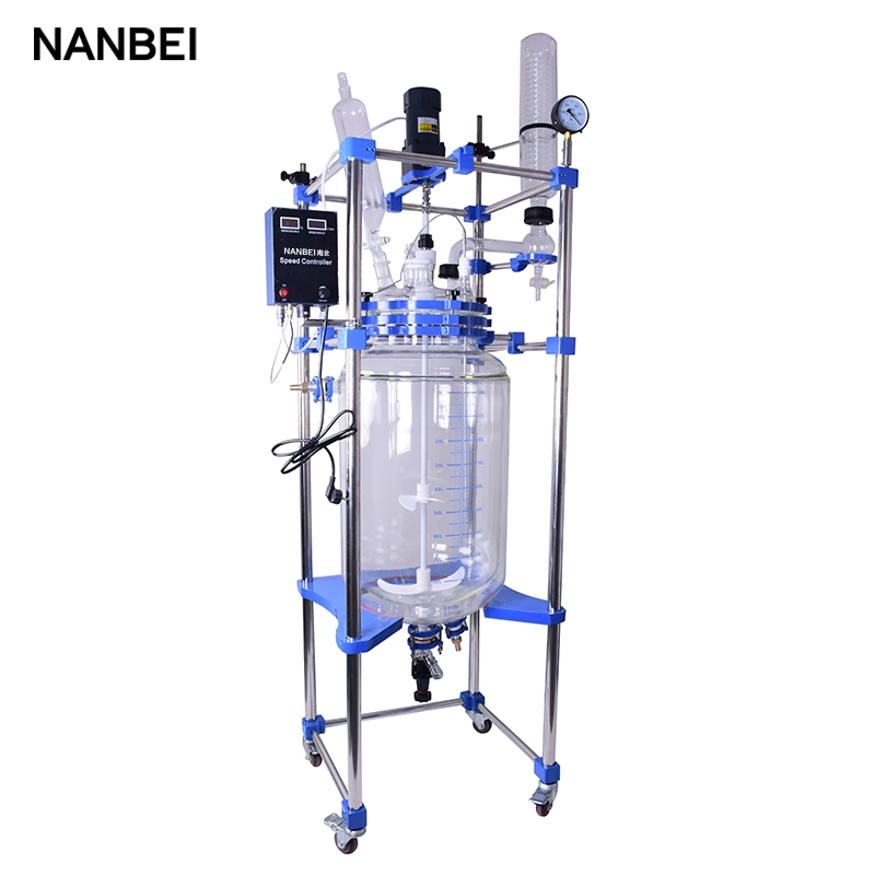 10/20/30/50 L Jacketed Glass Reactor Chemical Lab Equipment Glass Reactor