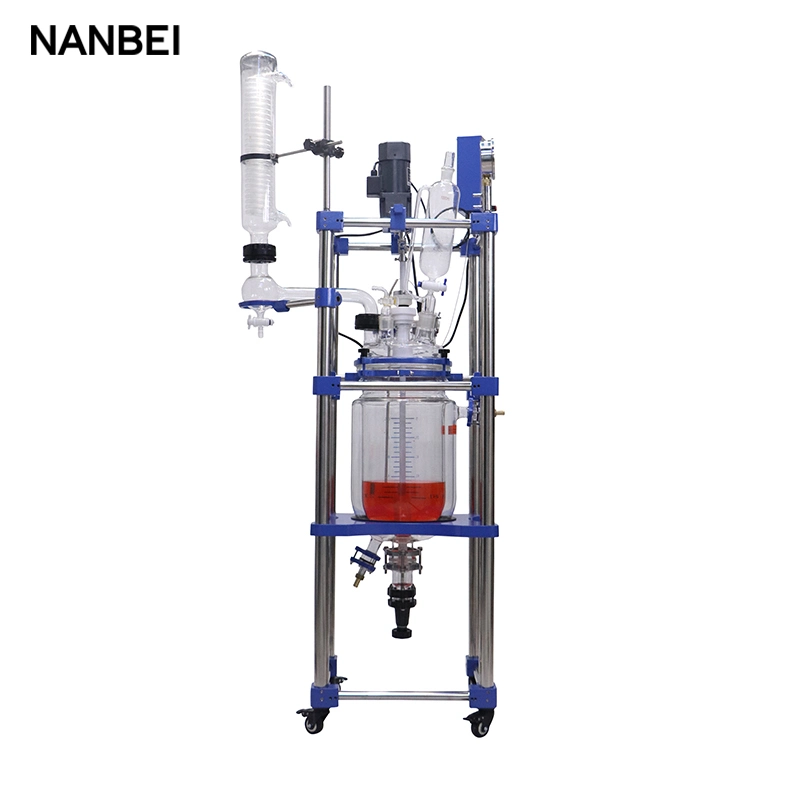 10/20/30/50 L Jacketed Glass Reactor Chemical Lab Equipment Glass Reactor