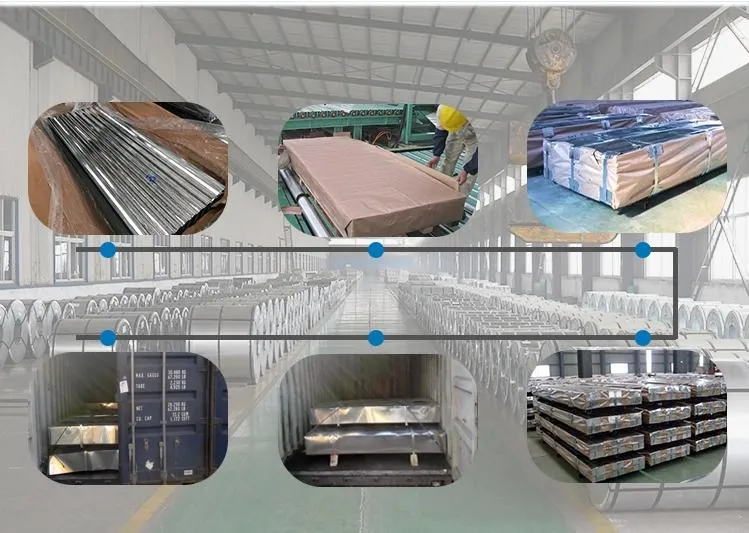 China Factory Price Galvanized Zinc Color Coated PPGI Gi Hot Rolled Corrugated Steel Sheet for Roofing Building Material