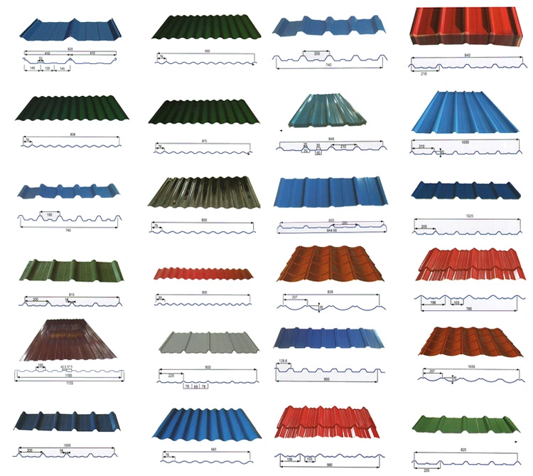 China Factory Price Galvanized Zinc Color Coated PPGI Gi Hot Rolled Corrugated Steel Sheet for Roofing Roof Building Material/ Marine Grade
