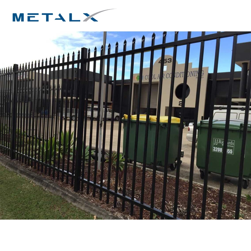 Wholesale Custom Powder Coated Anti Rust Welded Wrought Picket Boundary Corrugated Decorative Garrison/Security/Safety Fence for Metal/Carbon Steel/Iron