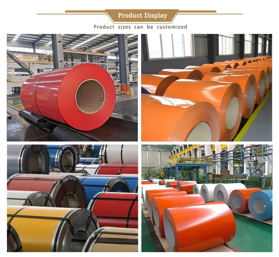 Chinese Supplier Ral 9016 5006 PPGI Color Coated Cold Rolled Prepainted Galvanized Galvalume Zinc Steel Coil for Roofing Sheet Coil