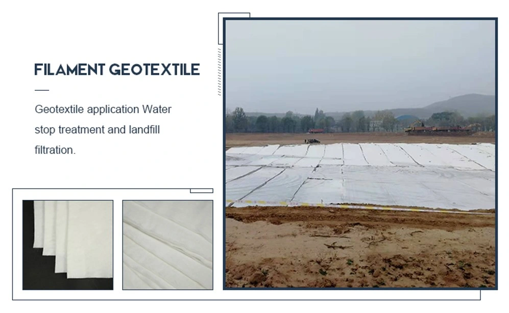 Best Price Polyester Continuous Filament Geo Textile Fiber Nonwoven Geotextile for Highway