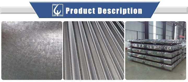 Sino Factory Price Galvalume/Aluminum/Gi/Galvanized Coated Corrugated Steel Sheet for Roofing