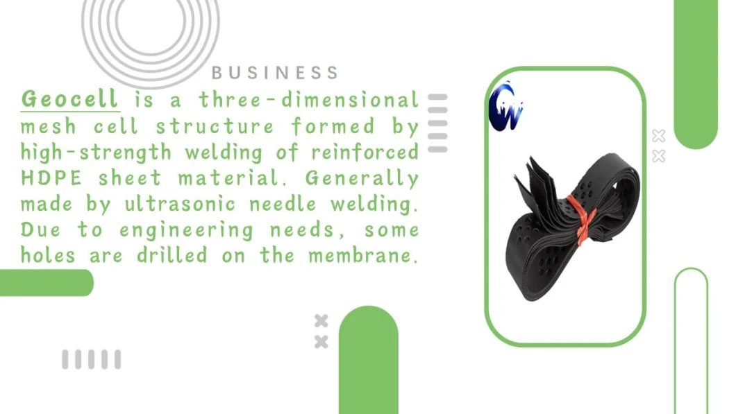 Honeycomb HDPE Geocell Slope Protection/Greening/Roadbed Restoration