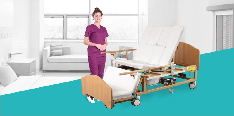 Sk-D07-1 Large Hospital 5-Function ICU Electric Medical Bed for Day Care