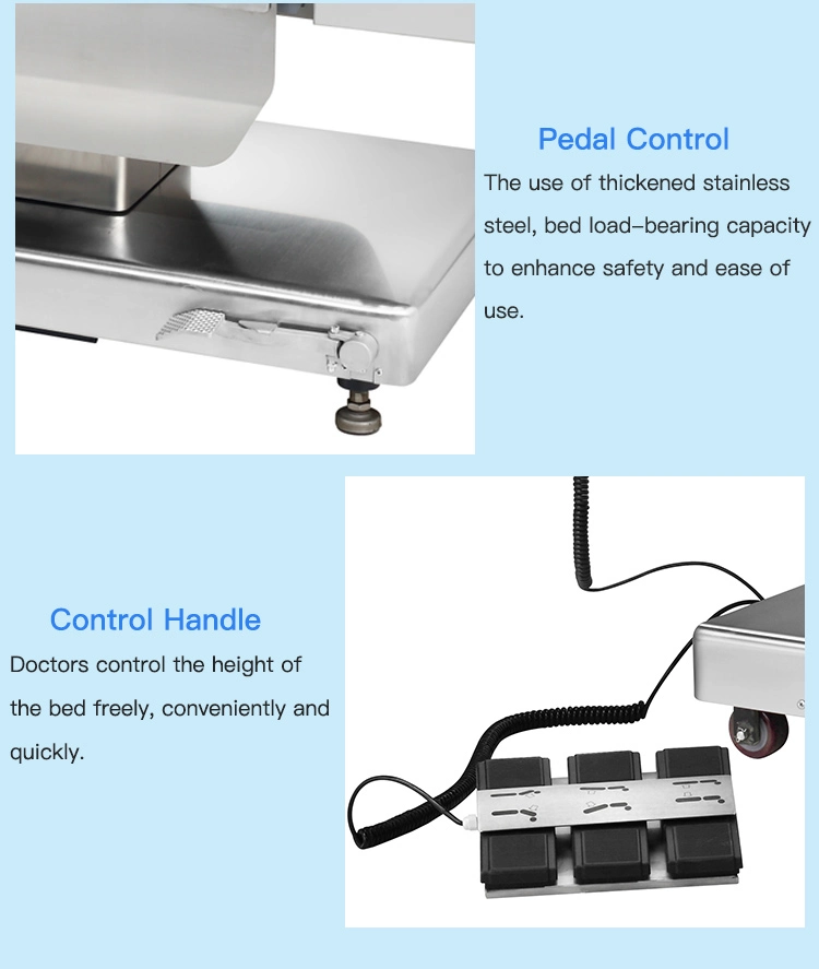 Factory Price Hot Selling Stainless Steel Electric Operating Theater Ent Ophthalmology Table (HFOOT99A)