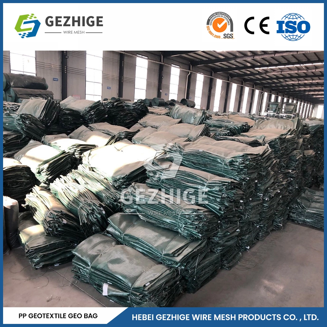 Gezhige Green PVC Gabion Suppliers China Anti-Ultraviolet PP Geotextile Bagfor Flood Fighting Galvanized Hexagonal Wire Mesh Gabion